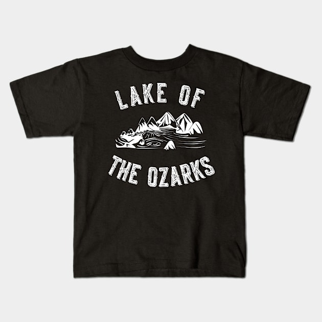 Vintage Lake Of The Ozarks Missouri Kids T-Shirt by Flippin' Sweet Gear